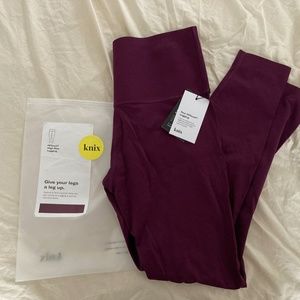 Knix HiTouch High Rise Legging Berry - Medium NWT